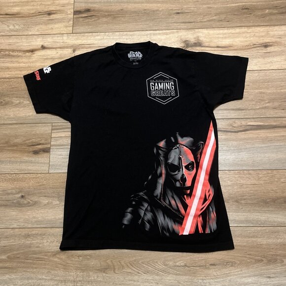 Star Wars The Black Series Gamestop Promo T Shirt Adult SZ LARGE Gaming Greats - Picture 1 of 8